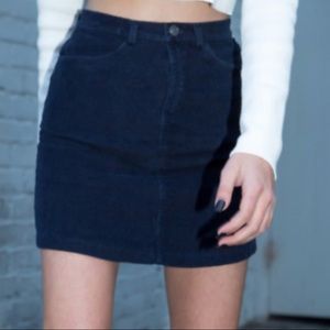 Brandy Melville blue corduroy skirt